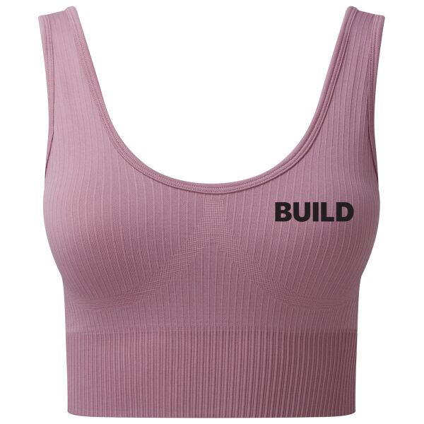 KP Fit and Well  - Ribbed Seamless 3D Fit Multi-Sport Bra Thumbnail